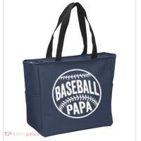 Baseball Papa Tote Bag thumb 2
