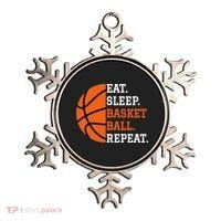 Basketball Player Boy Eat Sleep Basketball Repeat Ornament thumb 0
