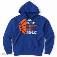 Basketball Player Boy Eat Sleep Basketball Repeat Hoodie thumb 0