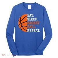 Basketball Player Boy Eat Sleep Basketball Repeat Long Sleeve Shirt thumb 0