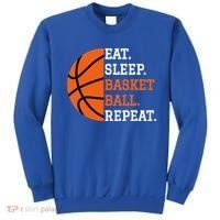 Basketball Player Boy Eat Sleep Basketball Repeat Sweatshirt thumb 0