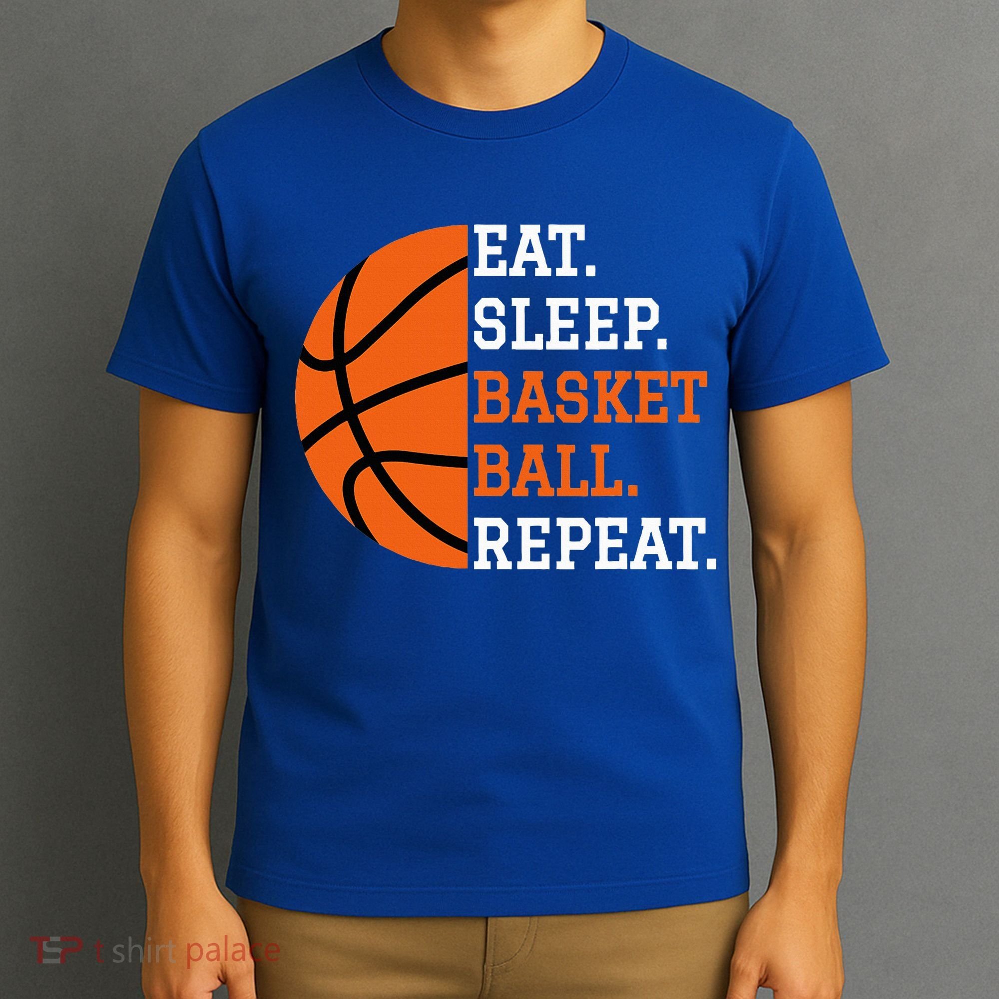Basketball Player Boy Eat Sleep Basketball Repeat T-Shirt