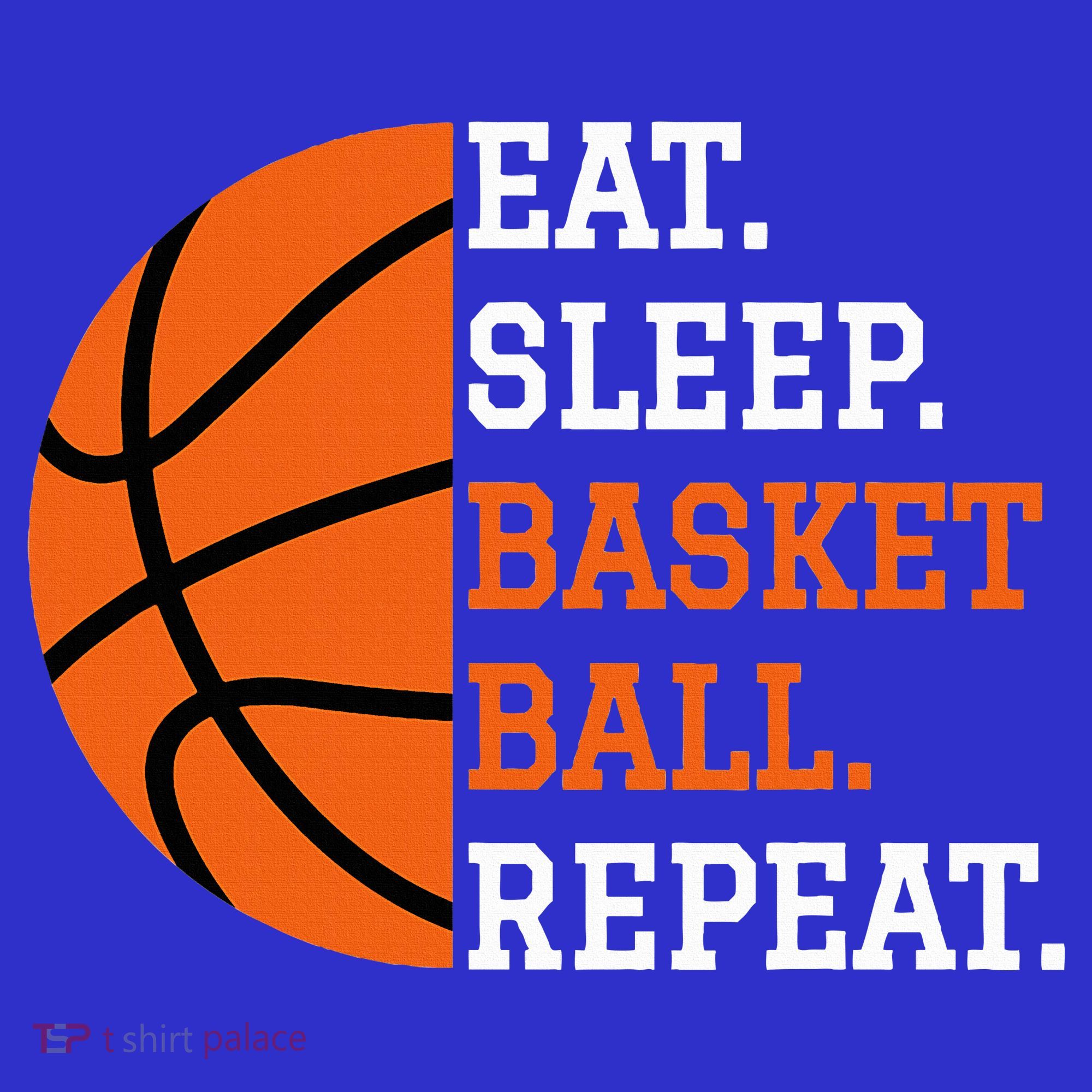 Basketball Player Boy Eat Sleep Basketball Repeat T-Shirt
