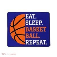 Basketball Player Boy Eat Sleep Basketball Repeat Mousepad thumb 0