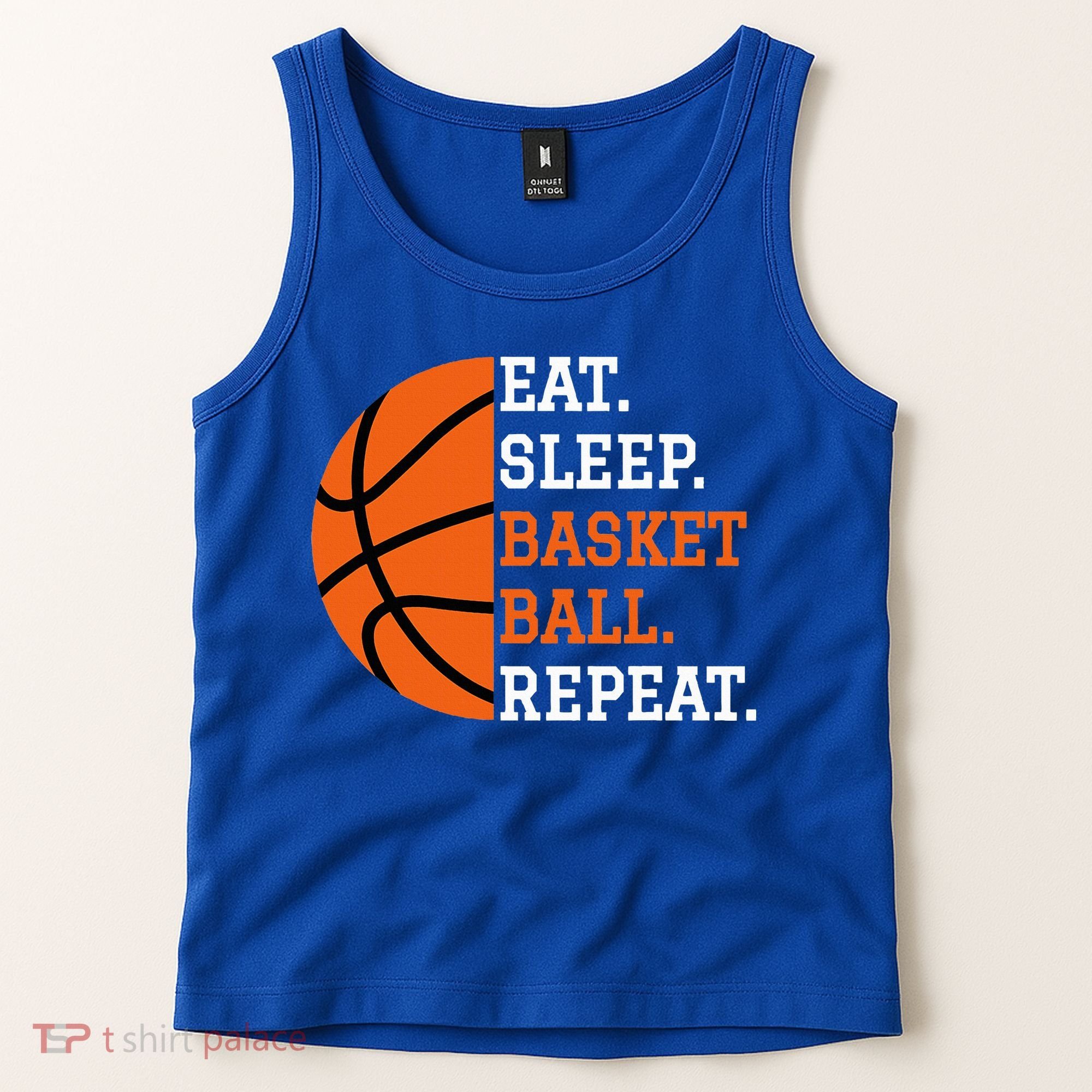 Basketball Player Boy Eat Sleep Basketball Repeat Tank Top