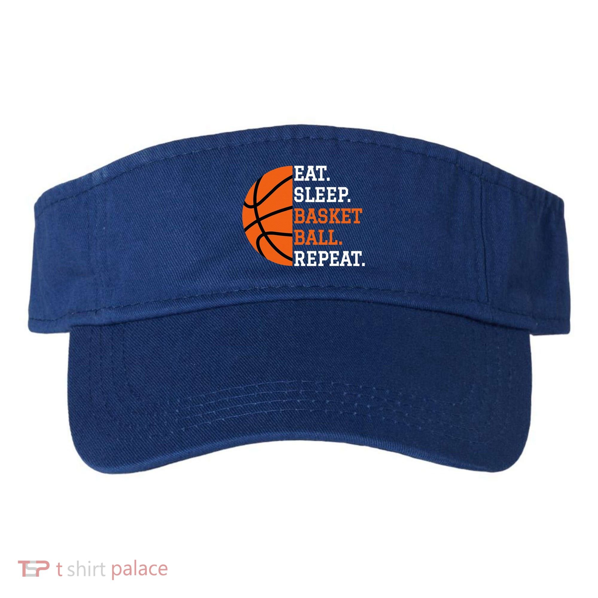 Basketball Player Boy Eat Sleep Basketball Repeat Visor