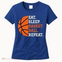 Basketball Player Boy Eat Sleep Basketball Repeat Women's T-Shirt thumb 0