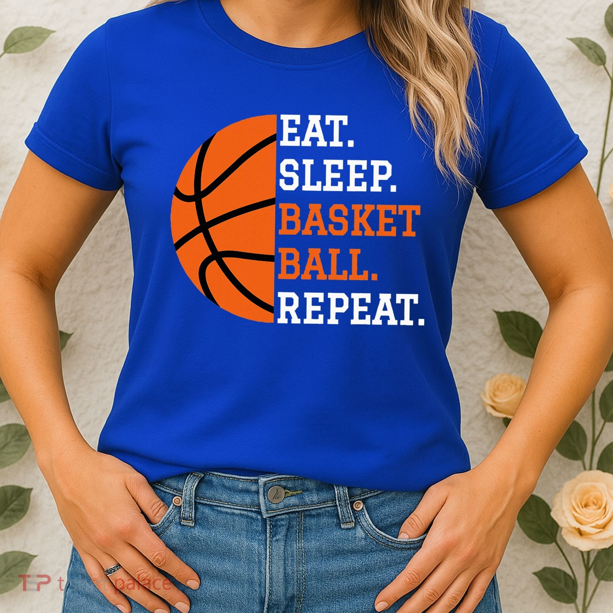 Basketball Player Boy Eat Sleep Basketball Repeat Women's T-Shirt