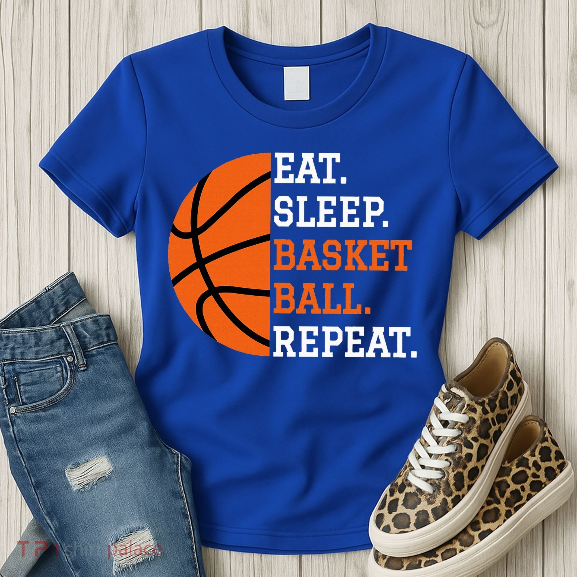 Basketball Player Boy Eat Sleep Basketball Repeat Women's T-Shirt