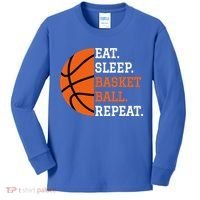 Basketball Player Boy Eat Sleep Basketball Repeat Kids Long Sleeve Shirt thumb 0
