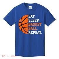 Basketball Player Boy Eat Sleep Basketball Repeat Kids T-Shirt thumb 0