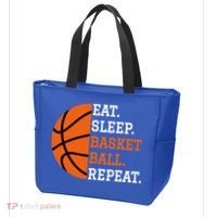 Basketball Player Boy Eat Sleep Basketball Repeat Tote Bag thumb 3