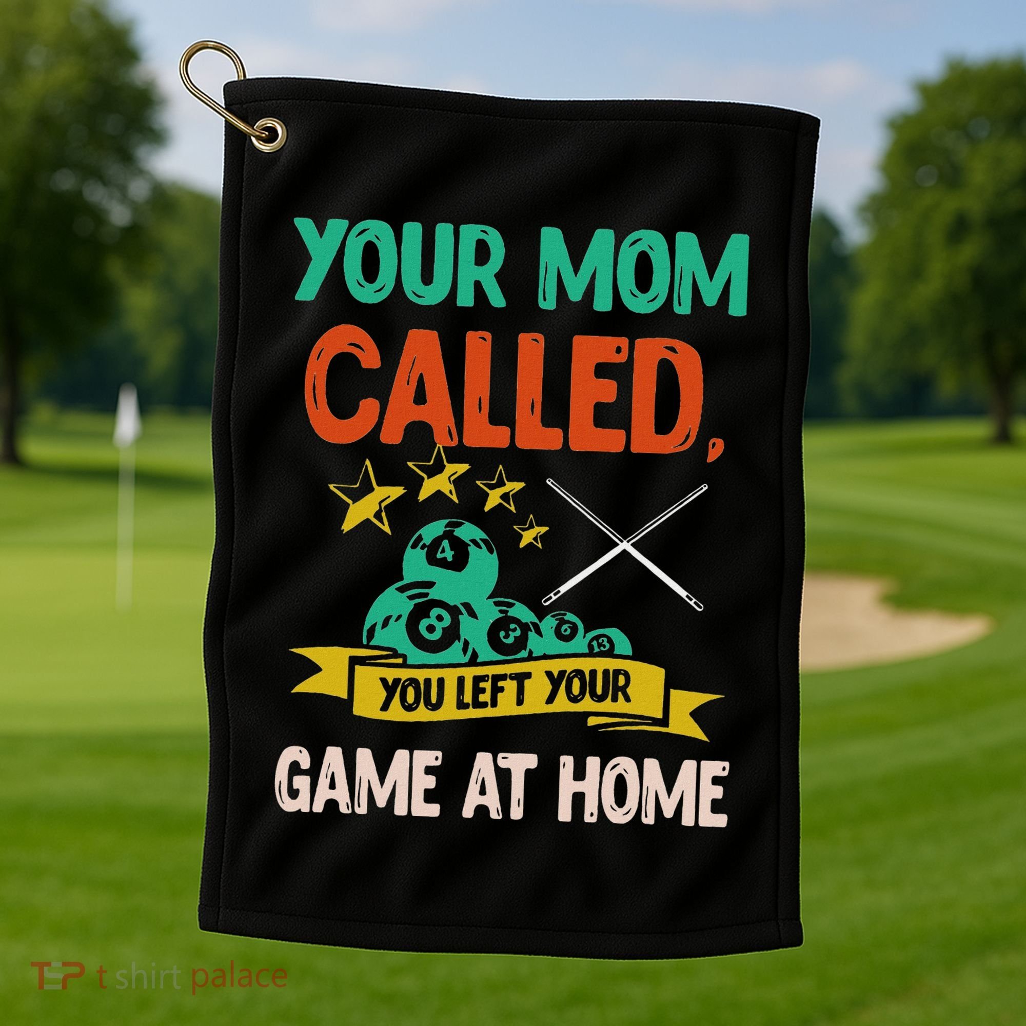 Billiard Player Billard 8 Ball Pool Golf Towel