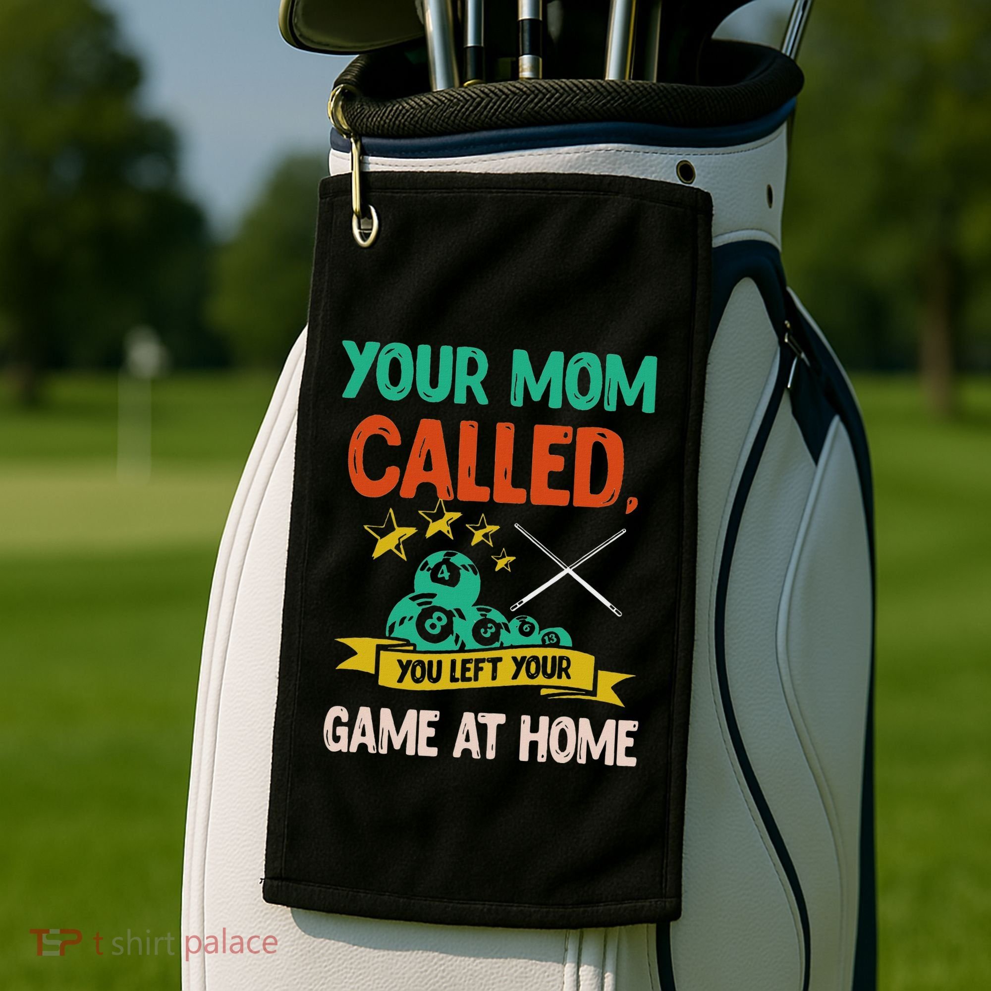 Billiard Player Billard 8 Ball Pool Golf Towel