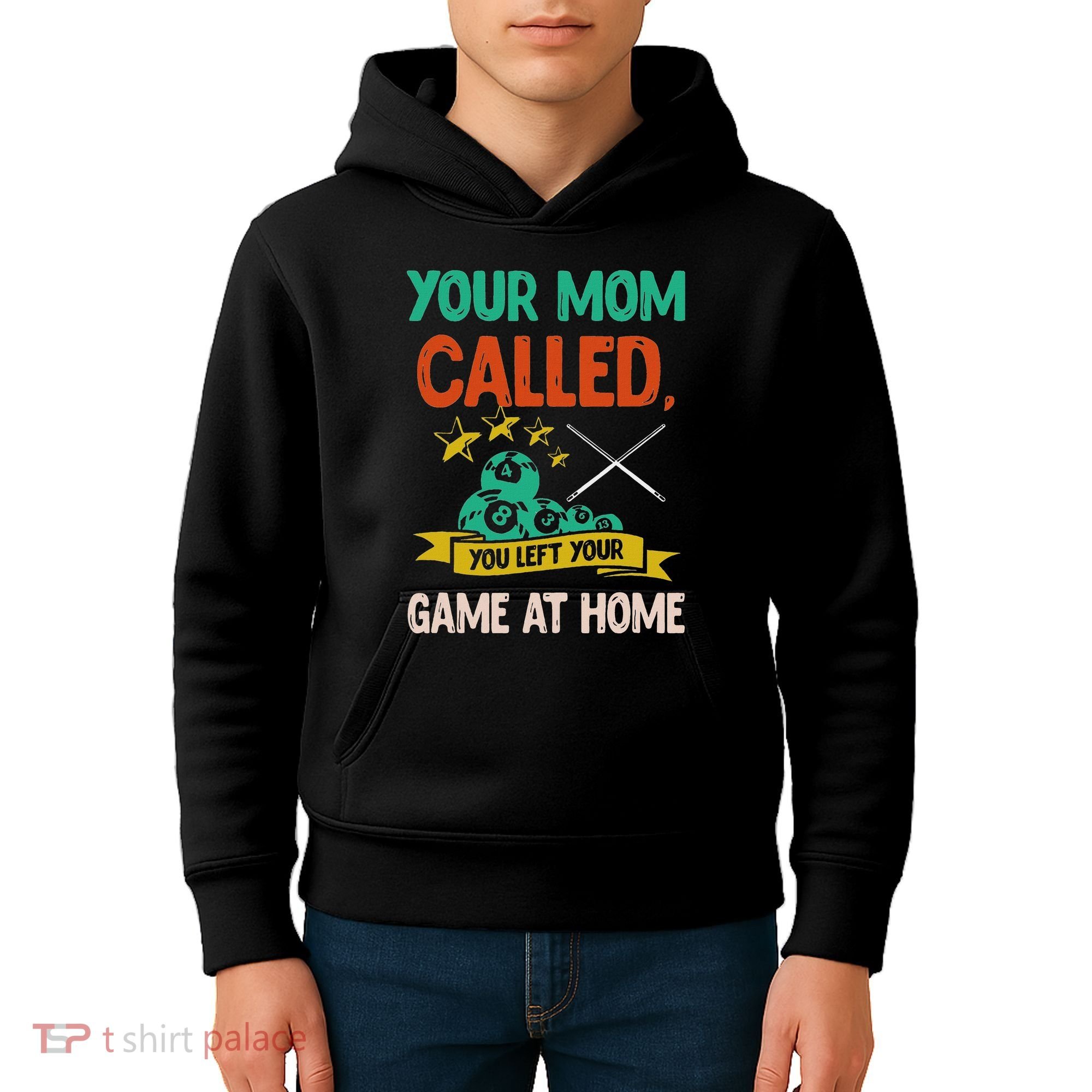 Billiard Player Billard 8 Ball Pool Kids Hoodie