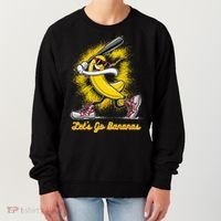 Banana Playing Baseball Fruit Love Women's Sweatshirt thumb 0