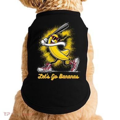 Banana Playing Baseball Fruit Love Doggie Tank