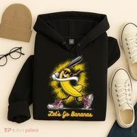 Banana Playing Baseball Fruit Love Hoodie thumb 4