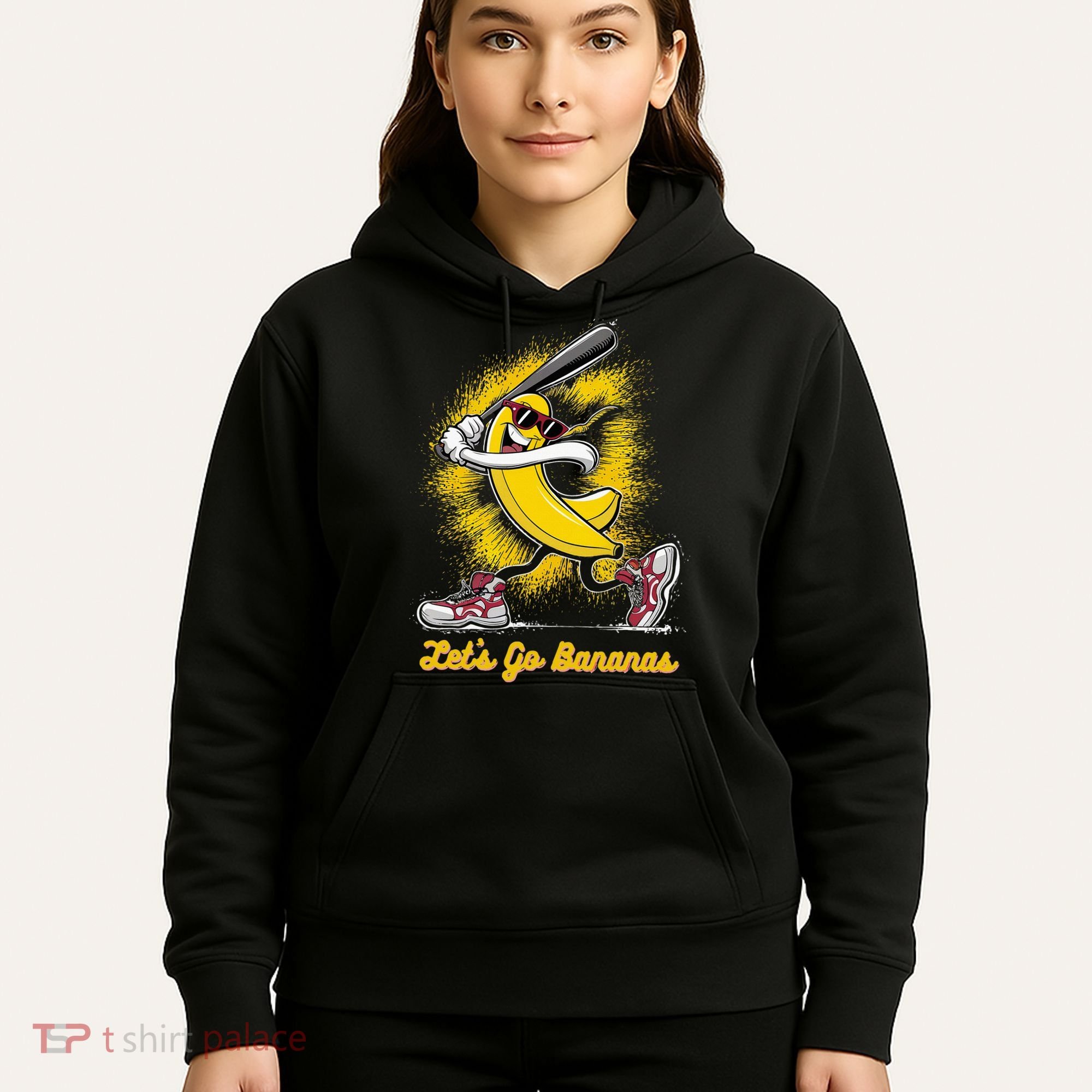 Banana Playing Baseball Fruit Love Hoodie