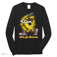 Banana Playing Baseball Fruit Love Long Sleeve Shirt thumb 0