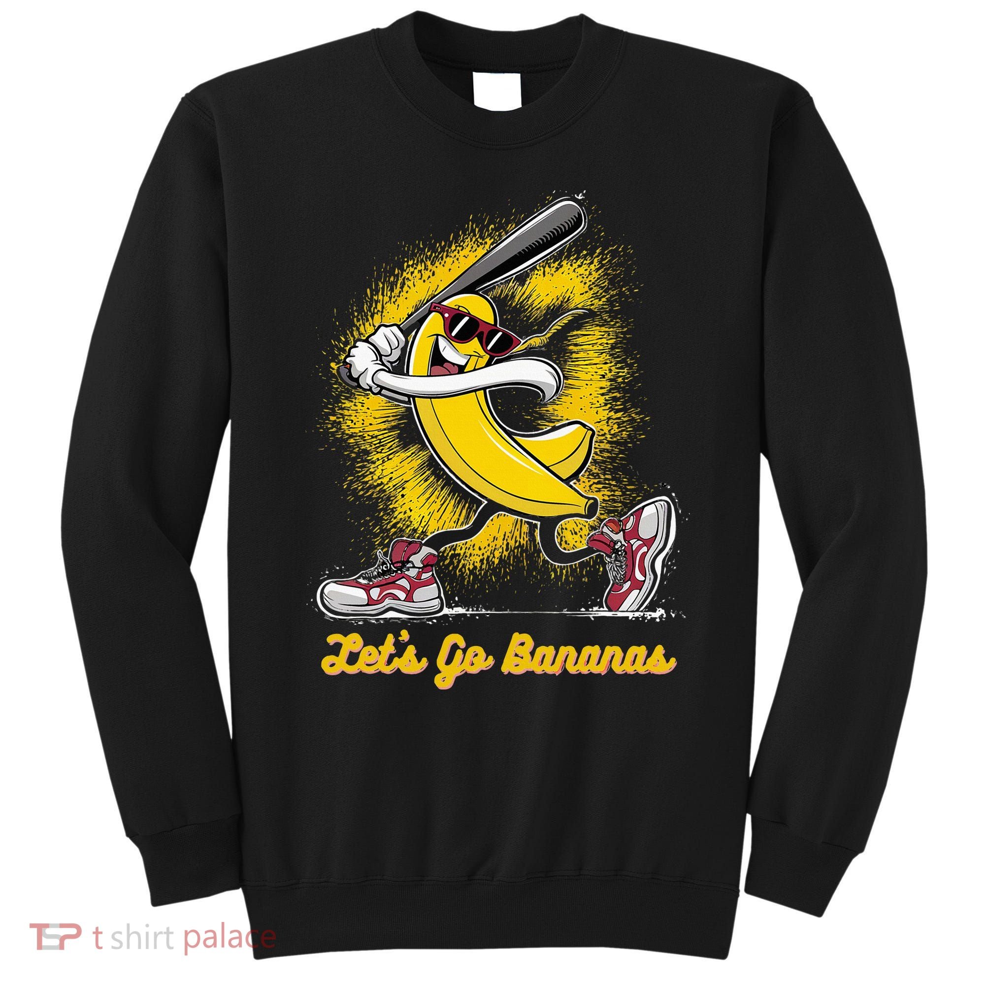 Banana Playing Baseball Fruit Love Sweatshirt
