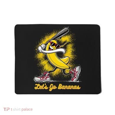 Banana Playing Baseball Fruit Love Mousepad