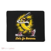 Banana Playing Baseball Fruit Love Mousepad thumb 0