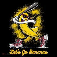 Banana Playing Baseball Fruit Love Mousepad thumb 1