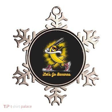 Banana Playing Baseball Fruit Love Ornament