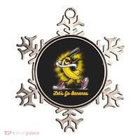 Banana Playing Baseball Fruit Love Ornament thumb 0