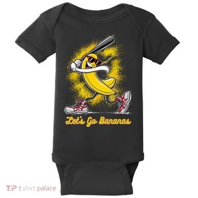 Banana Playing Baseball Fruit Love Baby Bodysuit