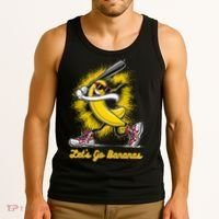 Banana Playing Baseball Fruit Love Tank Top thumb 3