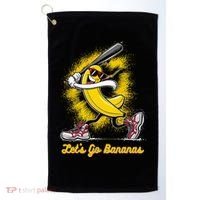 Banana Playing Baseball Fruit Love Golf Towel thumb 0