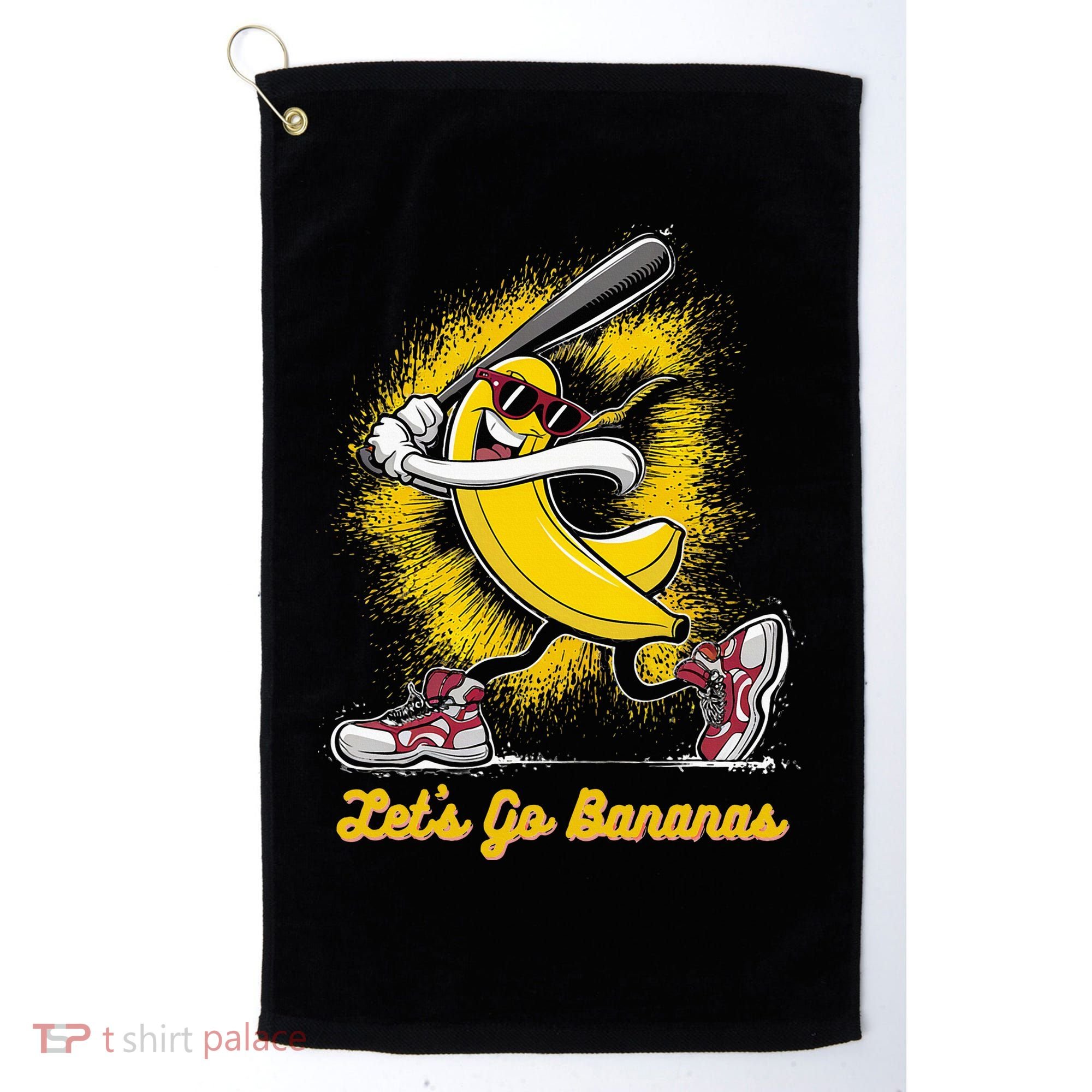 Banana Playing Baseball Fruit Love Golf Towel