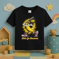Banana Playing Baseball Fruit Love Toddler T-Shirt thumb 3