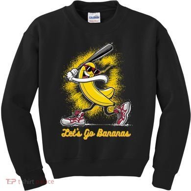 Banana Playing Baseball Fruit Love Kids Sweatshirt