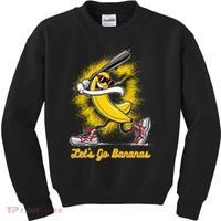 Banana Playing Baseball Fruit Love Kids Sweatshirt thumb 0