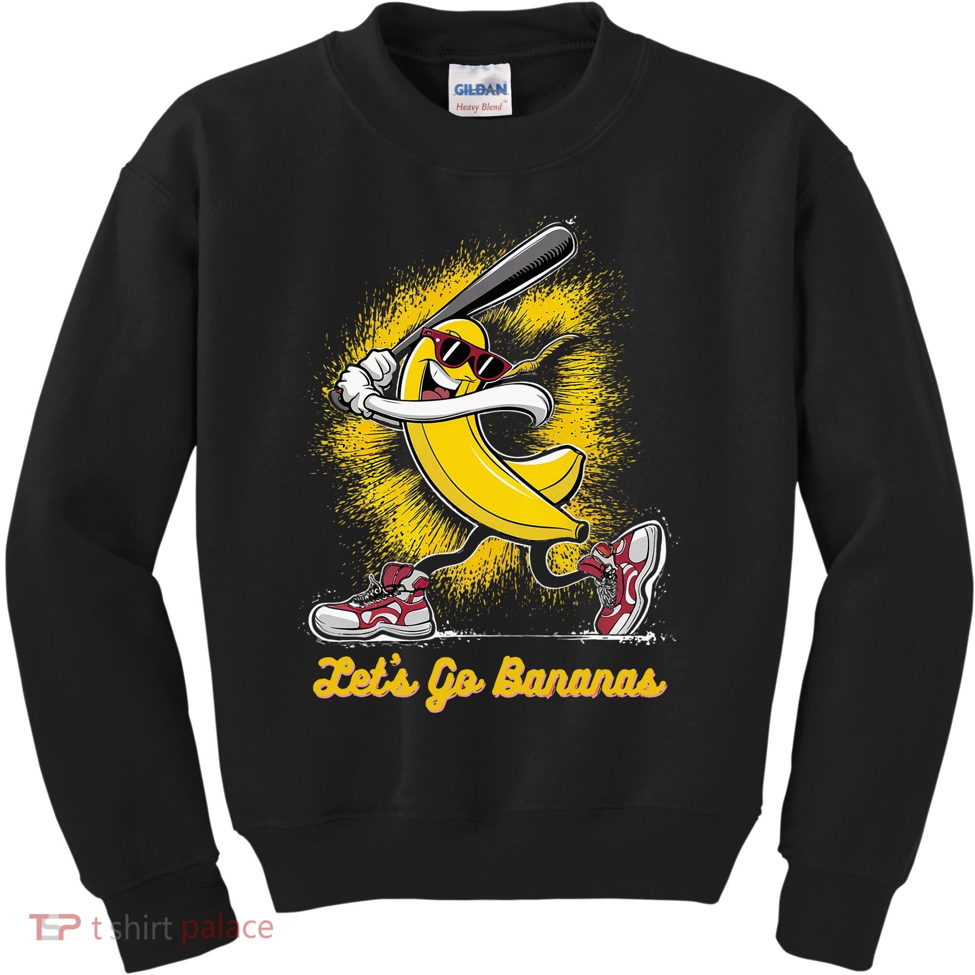 Banana Playing Baseball Fruit Love Kids Sweatshirt