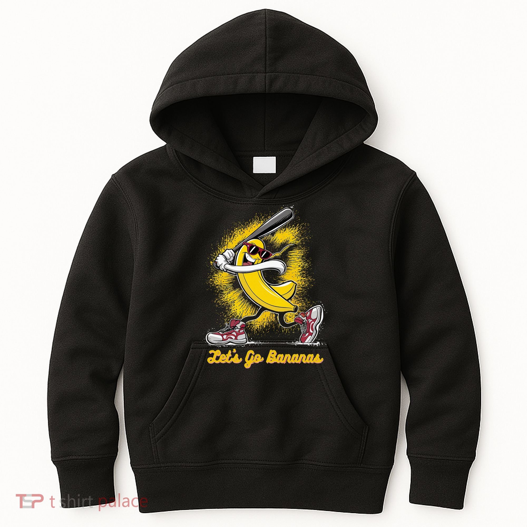 Banana Playing Baseball Fruit Love Kids Hoodie