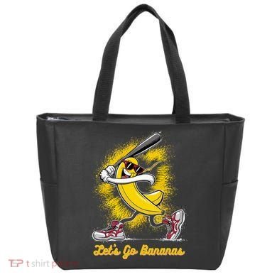 Banana Playing Baseball Fruit Love Tote Bag