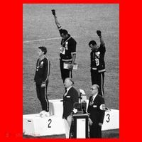 Black Power Black Fist 1968 Olympics Santa Hat thumb 1