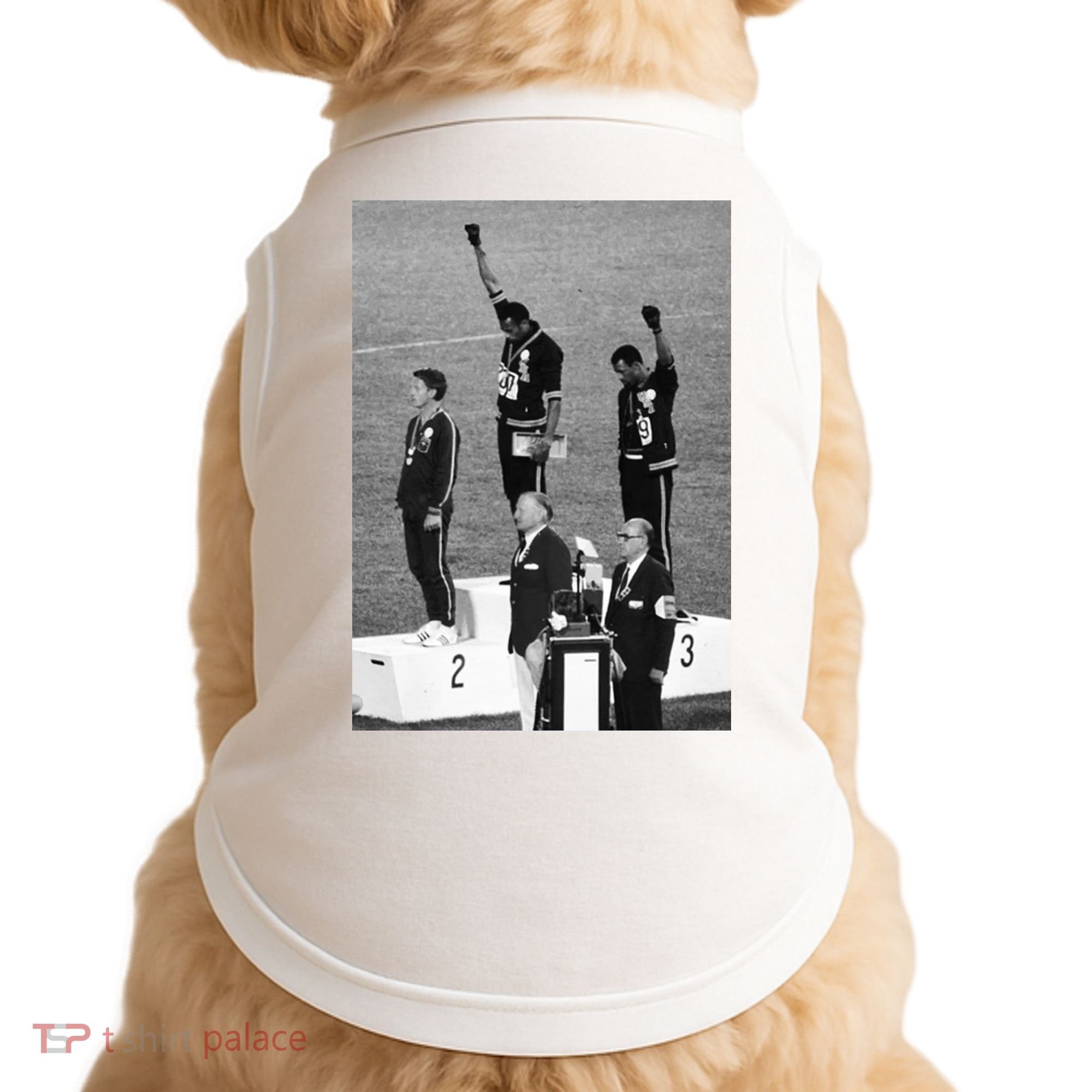 Black Power Black Fist 1968 Olympics Doggie Tank