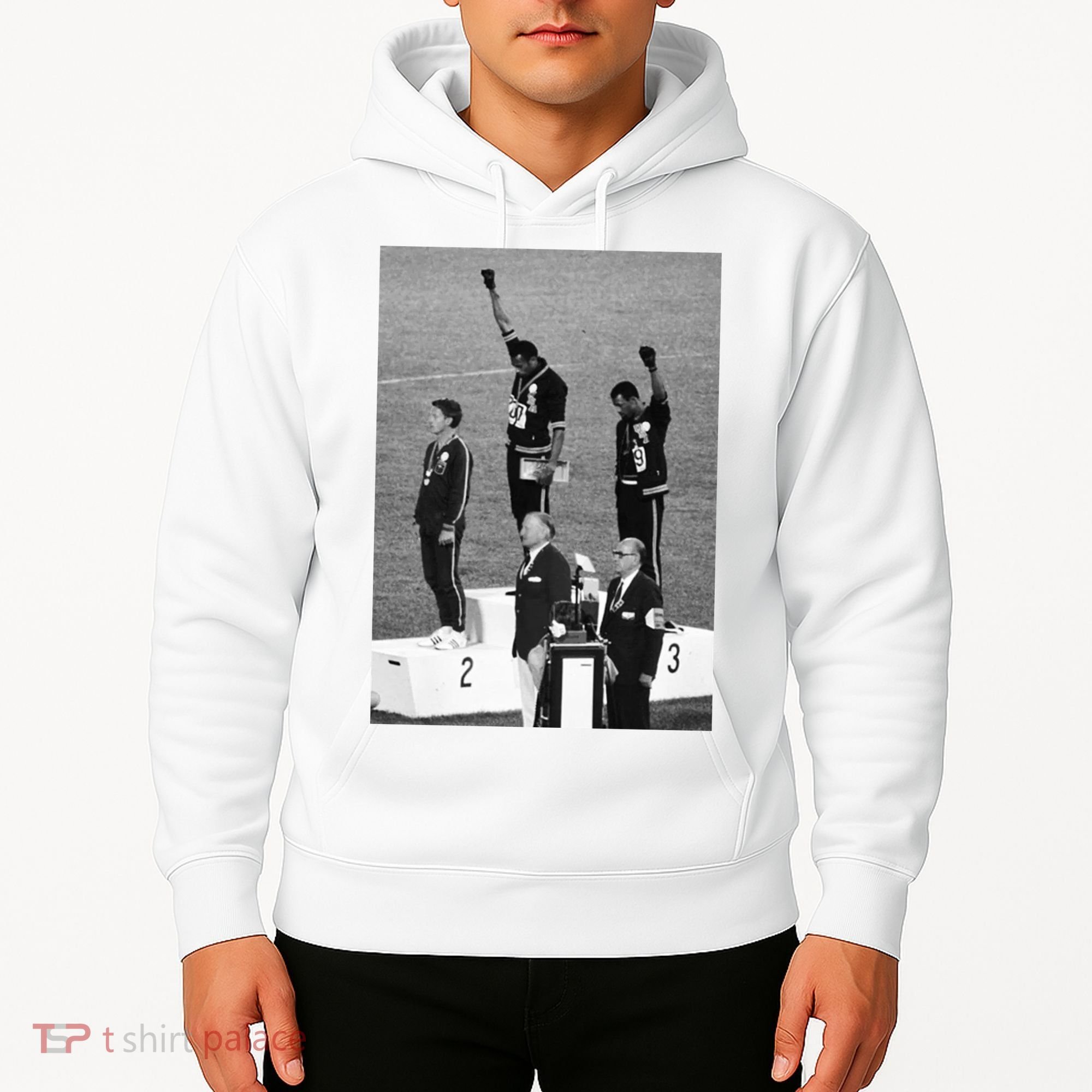 Black Power Black Fist 1968 Olympics Hoodie