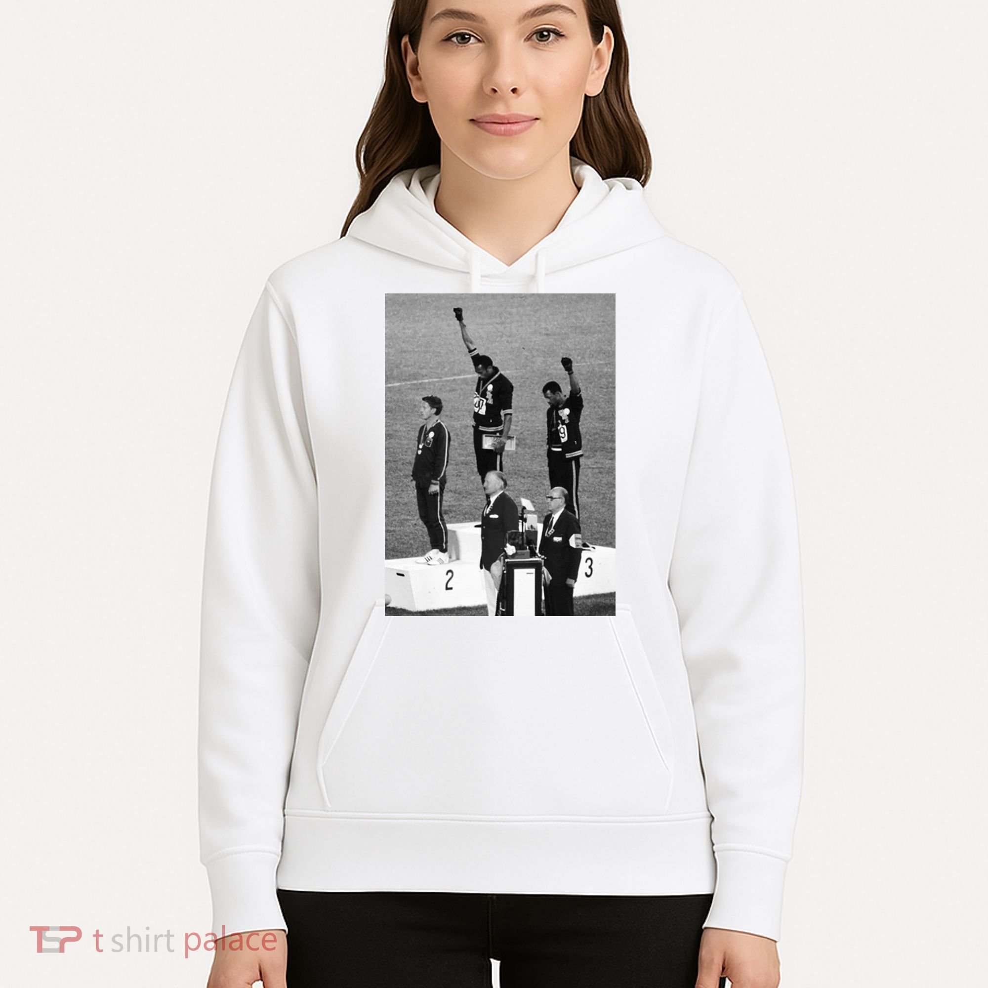 Black Power Black Fist 1968 Olympics Hoodie