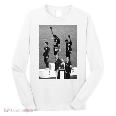 Black Power Black Fist 1968 Olympics Long Sleeve Shirt