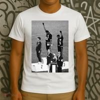 Black Power Black Fist 1968 Olympics T-Shirt thumb 3
