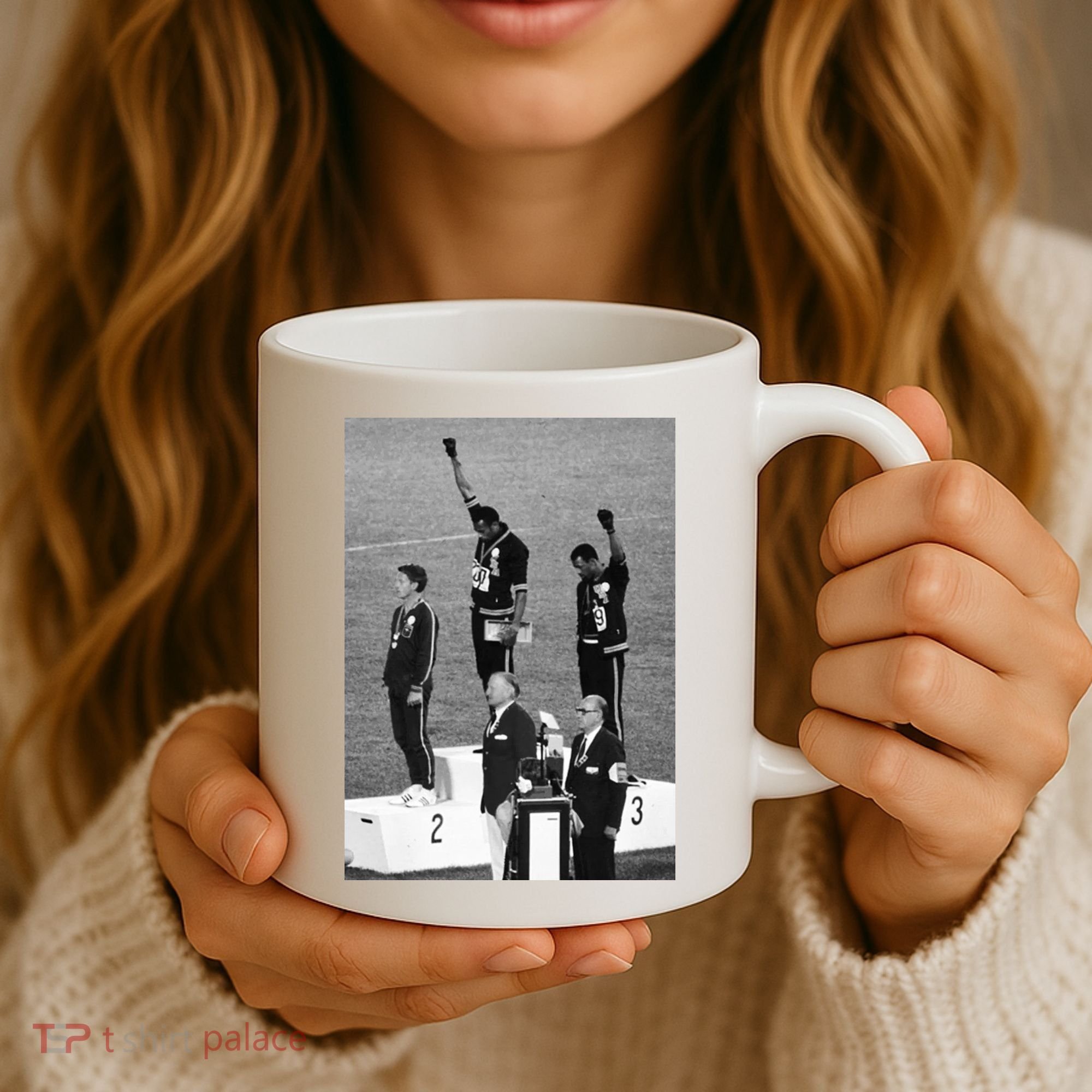 Black Power Black Fist 1968 Olympics Coffee Mug