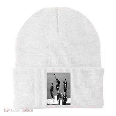 Black Power Black Fist 1968 Olympics Beanie