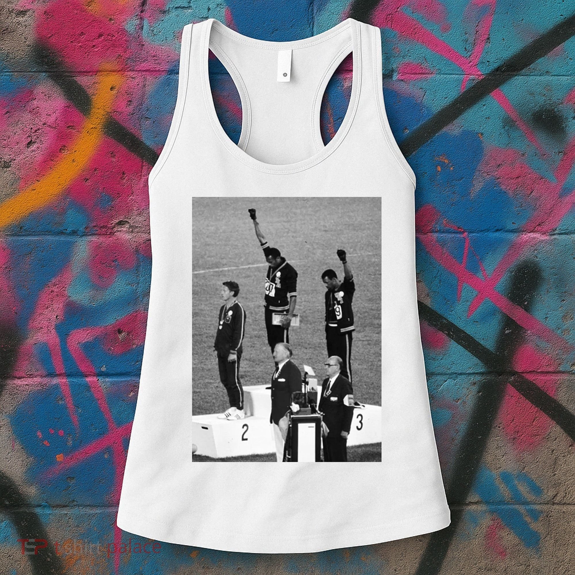 Black Power Black Fist 1968 Olympics Women's Tank Top