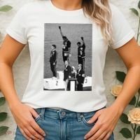 Black Power Black Fist 1968 Olympics Women's T-Shirt thumb 2